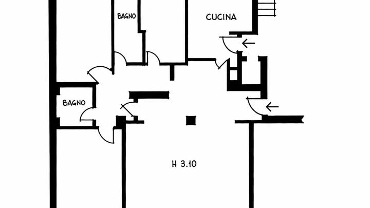 Immobile 153 mq con doppio ingresso